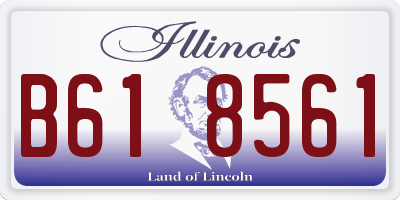 IL license plate B618561