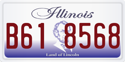 IL license plate B618568
