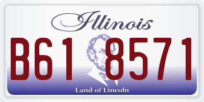 IL license plate B618571