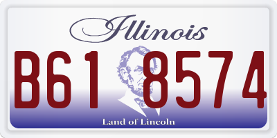 IL license plate B618574