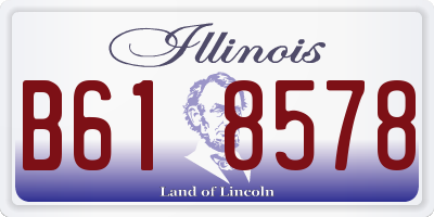 IL license plate B618578