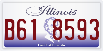 IL license plate B618593
