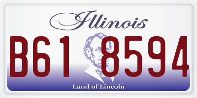 IL license plate B618594
