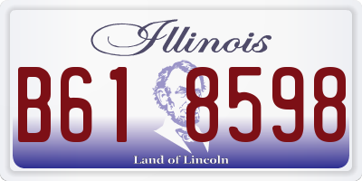 IL license plate B618598