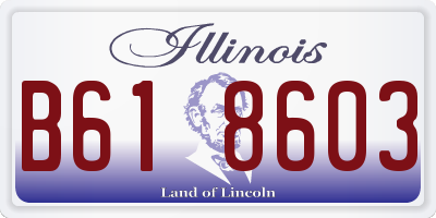 IL license plate B618603