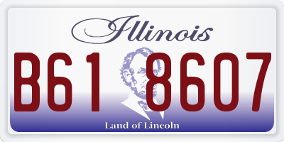 IL license plate B618607