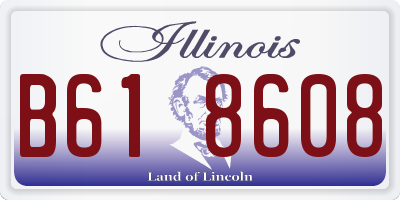 IL license plate B618608