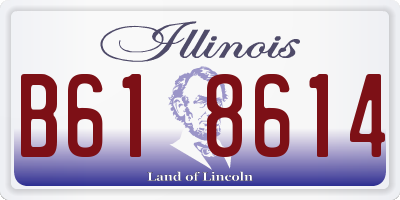 IL license plate B618614