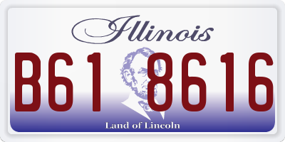 IL license plate B618616
