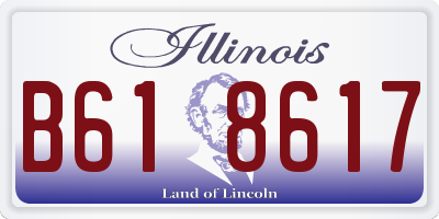 IL license plate B618617