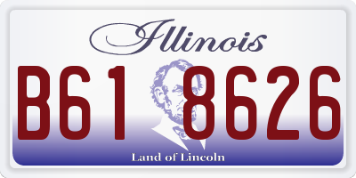 IL license plate B618626