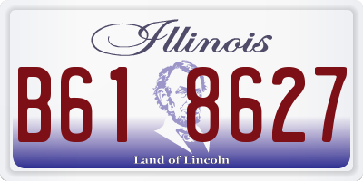 IL license plate B618627