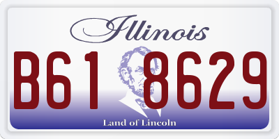 IL license plate B618629