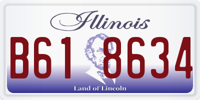 IL license plate B618634
