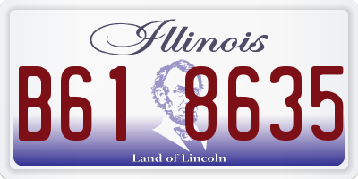 IL license plate B618635