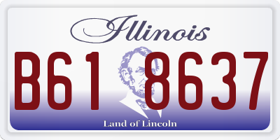 IL license plate B618637