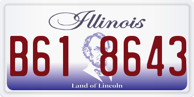 IL license plate B618643