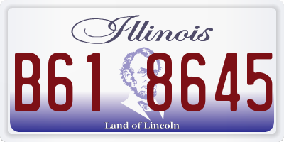IL license plate B618645