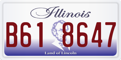 IL license plate B618647