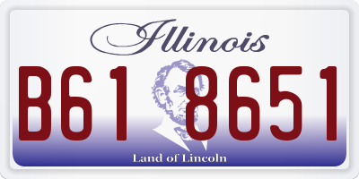 IL license plate B618651