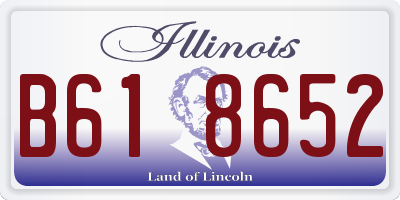 IL license plate B618652