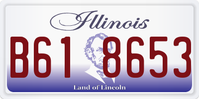 IL license plate B618653