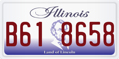 IL license plate B618658