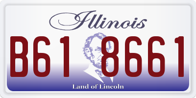 IL license plate B618661
