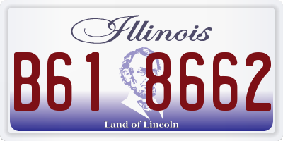 IL license plate B618662