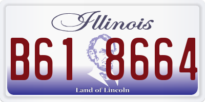 IL license plate B618664