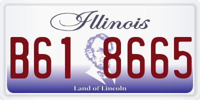 IL license plate B618665