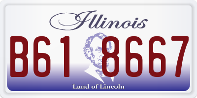 IL license plate B618667