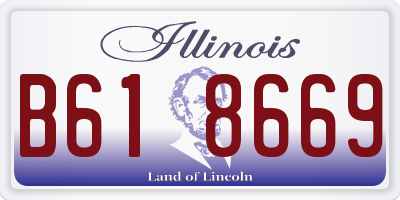 IL license plate B618669