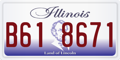 IL license plate B618671