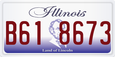 IL license plate B618673
