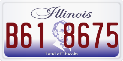 IL license plate B618675