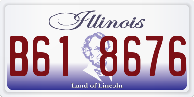 IL license plate B618676