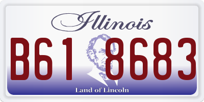 IL license plate B618683
