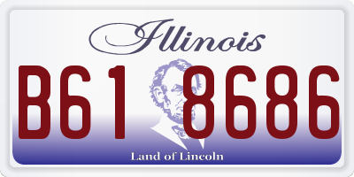 IL license plate B618686