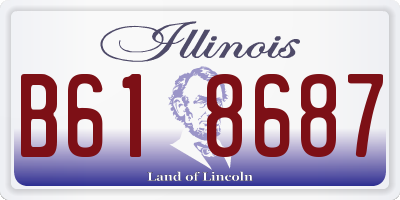 IL license plate B618687