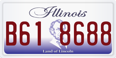 IL license plate B618688
