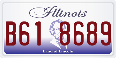 IL license plate B618689