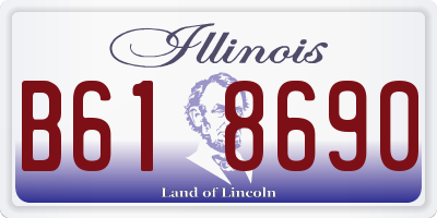 IL license plate B618690
