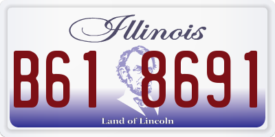 IL license plate B618691