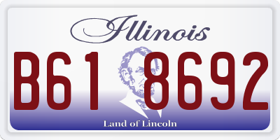 IL license plate B618692
