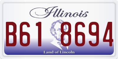 IL license plate B618694