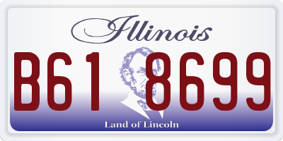 IL license plate B618699