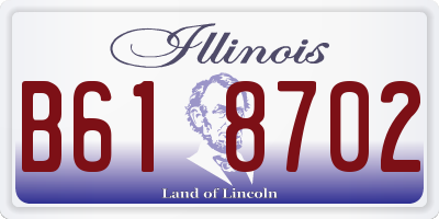 IL license plate B618702