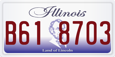 IL license plate B618703