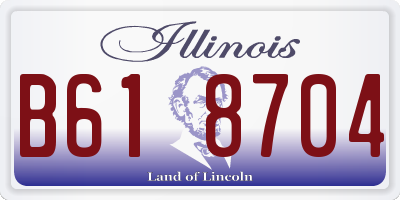 IL license plate B618704